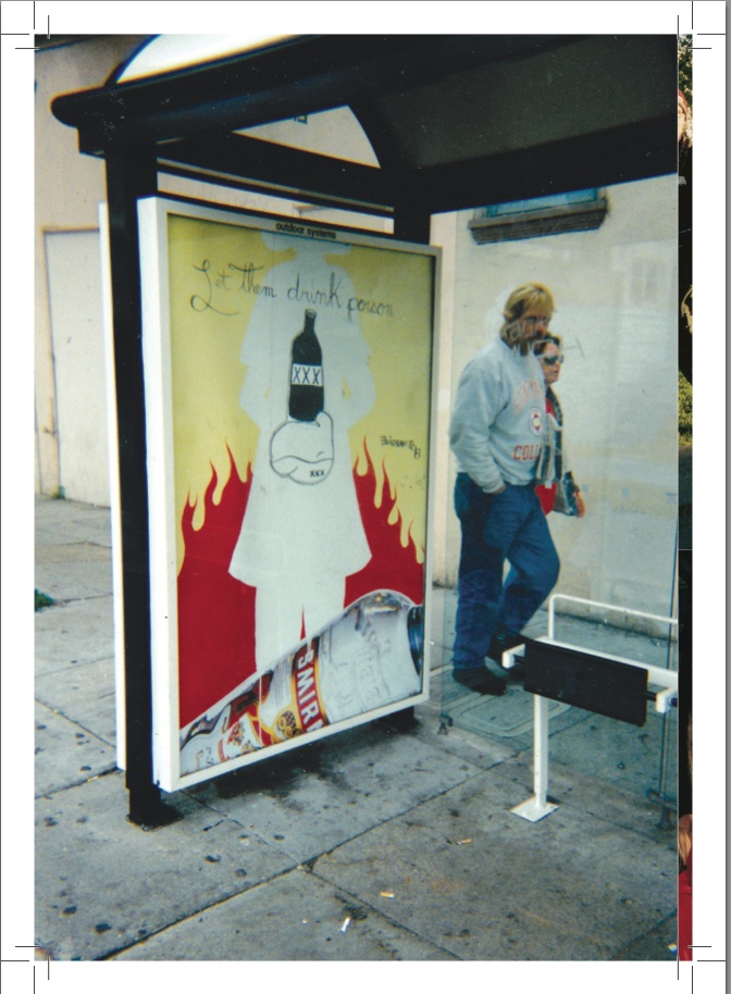 bus shelter poster poison